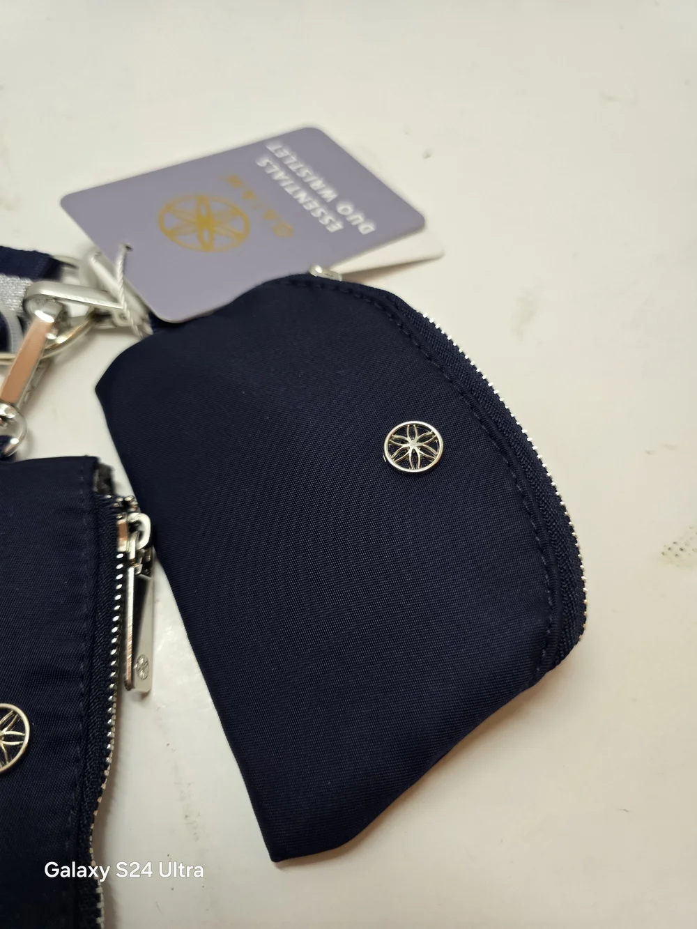 EssentialGaiam Essentials Duo Wristlet + 2 Small Blue Gray Coin Purses - Navy